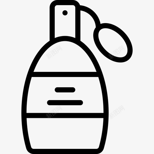香水女性配件线性图标svg_新图网 https://ixintu.com 女性配件 线性 香水