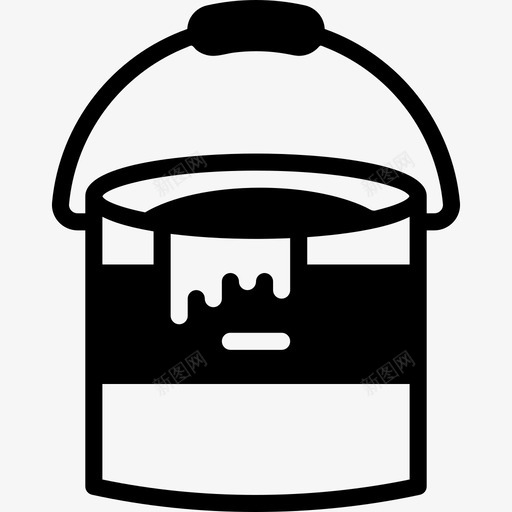 油漆桶第3条填充图标svg_新图网 https://ixintu.com 填充 油漆桶 第3条