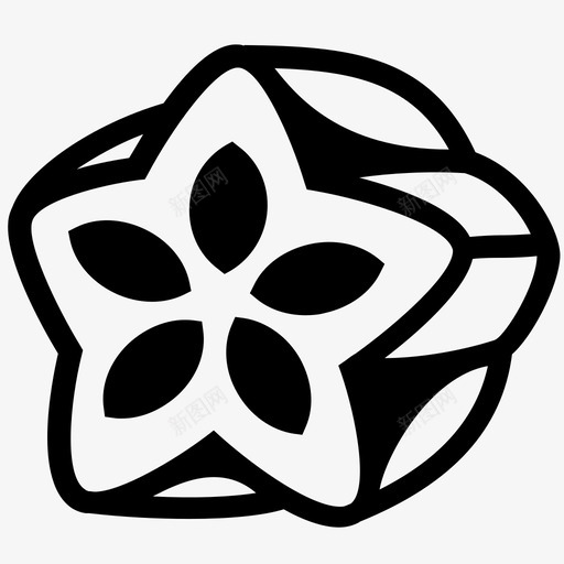 杨桃星星果杨桃植物图标svg_新图网 https://ixintu.com 星星果 杨桃 杨桃图标 杨桃果 杨桃植物