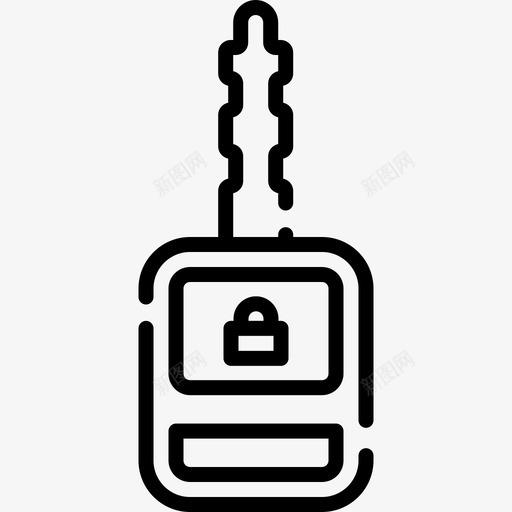 车钥匙运输40直线图标svg_新图网 https://ixintu.com 直线 车钥匙 运输40