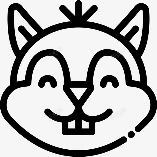 松鼠动物31直系图标svg_新图网 https://ixintu.com 动物31 松鼠 直系