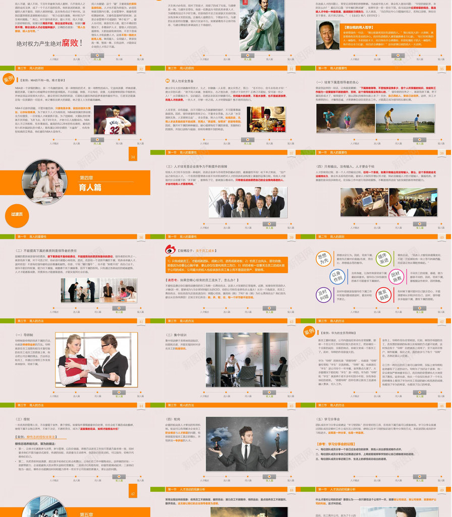 中层领导培训人才育留PPT模板_新图网 https://ixintu.com 中层 培训人才 育留 领导