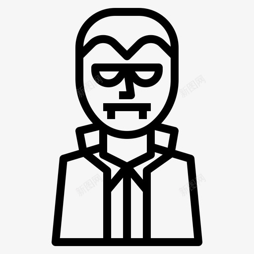 吸血鬼万圣节恐怖图标svg_新图网 https://ixintu.com 万圣节 僵尸 吸血鬼 恐怖