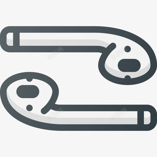 Airpods智能设备14线性颜色图标svg_新图网 https://ixintu.com Airpods 智能设备14 线性颜色