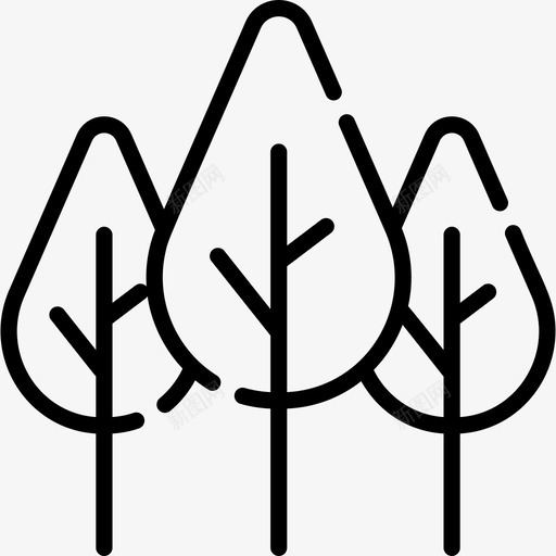 森林生态学53线性图标svg_新图网 https://ixintu.com 森林 生态学53 线性