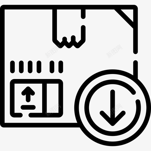 邮箱全球物流4线性图标svg_新图网 https://ixintu.com 全球物流4 线性 邮箱