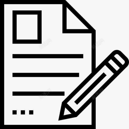 合同数字营销38线性图标svg_新图网 https://ixintu.com 合同 数字营销38 线性