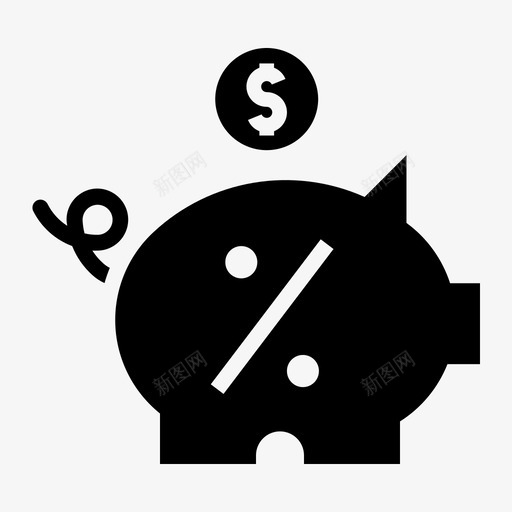 储蓄银行存款图标svg_新图网 https://ixintu.com 储蓄 储蓄罐 储蓄者 储蓄账户 存款 货币和银行 银行
