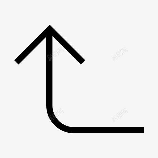 箭头向上左转箭头和方向图标svg_新图网 https://ixintu.com 向上左转 箭头 箭头和方向