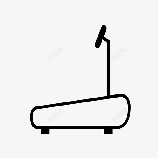 跑步机运动员设备图标svg_新图网 https://ixintu.com 生活方式 设备 跑步机 运动 运动员