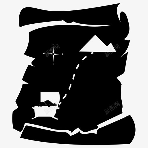 藏宝图埋藏的宝藏有价值的秘密图标svg_新图网 https://ixintu.com 丢失的地雷 埋藏的宝藏 宝藏的位置 宝藏雕文图标 有价值的秘密 藏宝图
