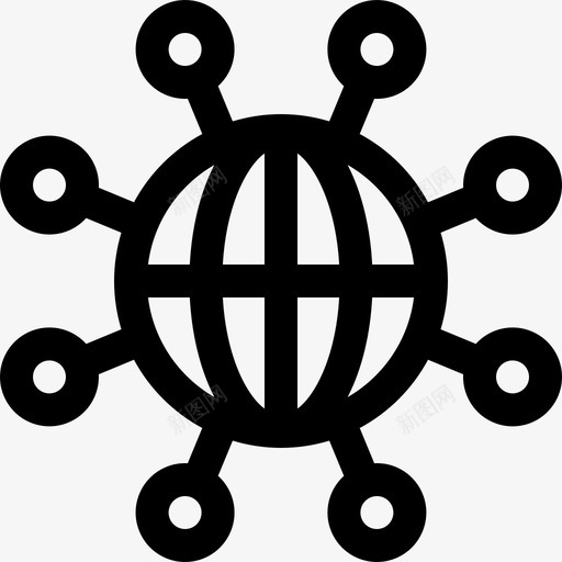 网络营销seo8线性图标svg_新图网 https://ixintu.com 线性 网络 营销seo8