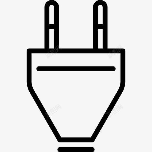 插拔家用电器17线性图标svg_新图网 https://ixintu.com 家用电器17 插拔 线性