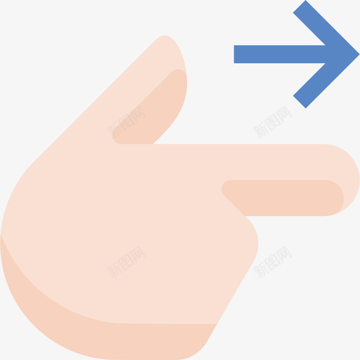 向右指手势9其他图标svg_新图网 https://ixintu.com 其他 向右指 手势9