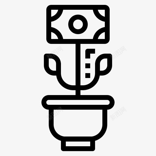成长投资票据商业图标svg_新图网 https://ixintu.com 商业 成长投资 投资大纲 票据 金融