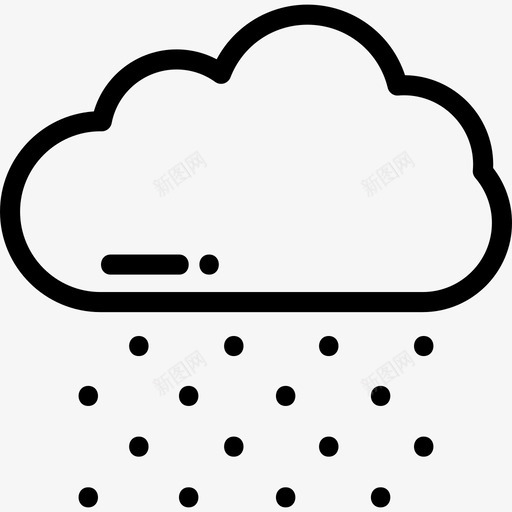 下雪冬季自然线性图标svg_新图网 https://ixintu.com 下雪 冬季自然 线性