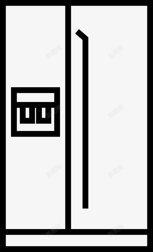 冰箱冷藏烹饪图标svg_新图网 https://ixintu.com 冰箱 冷藏 厨房 家 家具 烹饪