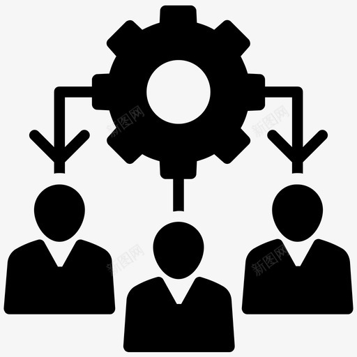 销售线索管理业务人员领导图标svg_新图网 https://ixintu.com 业务人员 人员层次结构 声誉管理字形图标 组织结构 销售线索管理 领导
