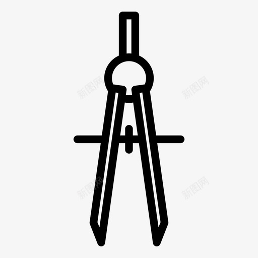 指南针绘图罗盘教育图标svg_新图网 https://ixintu.com 指南针 教育 教育特鲁 数学 文具 结构 绘图罗盘