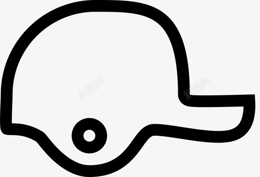 击球头盔棒球游戏图标svg_新图网 https://ixintu.com linewerk运动棒球 击球头盔 头 帽子 棒球 游戏 运动
