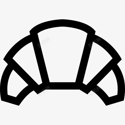 羊角面包巴黎6直系图标svg_新图网 https://ixintu.com 巴黎6 直系 羊角面包