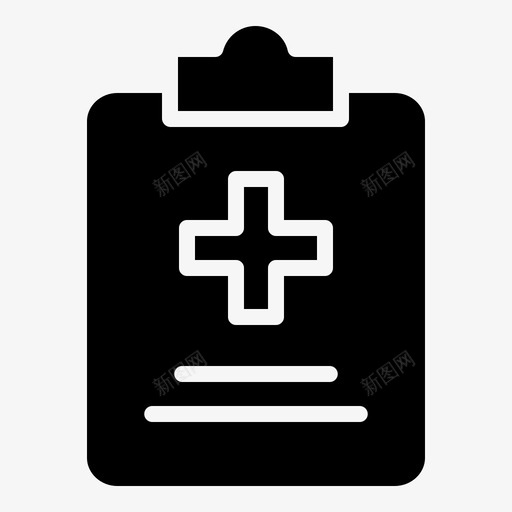 图表护理剪贴板图标svg_新图网 https://ixintu.com 健康 剪贴板 医疗 医疗护理 图表 护理