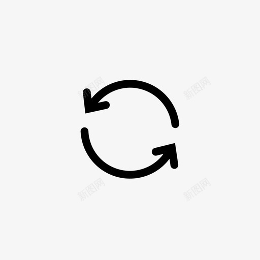刷新箭头转换图标svg_新图网 https://ixintu.com 刷新 回收 基本图标 循环 箭头 转换