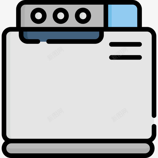 洗衣机浴室线性颜色图标svg_新图网 https://ixintu.com 洗衣机 浴室 线性颜色