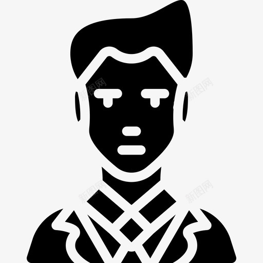 商人职业7填充图标svg_新图网 https://ixintu.com 商人 填充 职业7