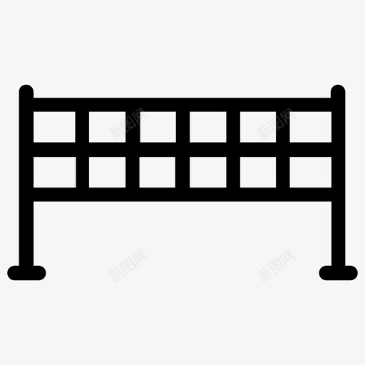 排球网羽毛球网体育网图标svg_新图网 https://ixintu.com 体育网 排球网 网球字形图标 羽毛球网