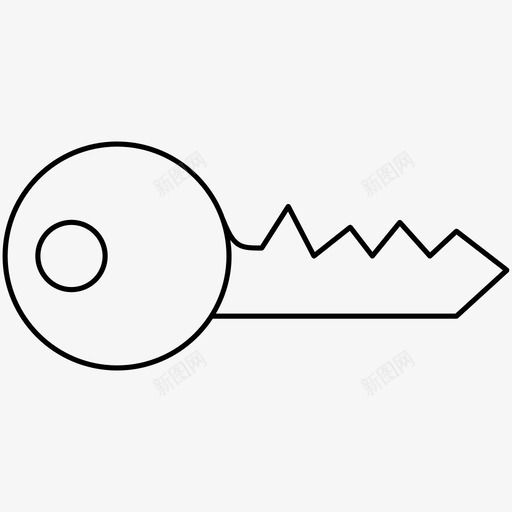 钥匙日常用品图标svg_新图网 https://ixintu.com 日常用品 钥匙