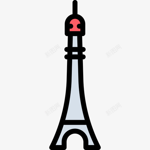 结构市中心2线性颜色图标svg_新图网 https://ixintu.com 市中心2 线性颜色 结构
