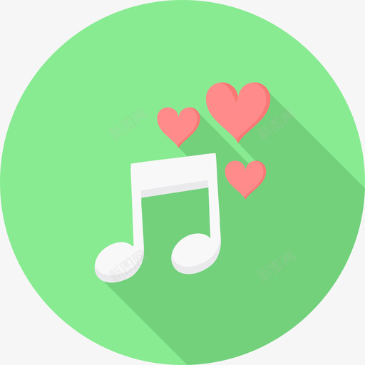 浪漫音乐情人节2平淡图标svg_新图网 https://ixintu.com 平淡 情人节2 浪漫音乐