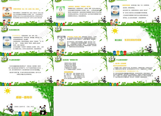 可爱熊猫节能减排垃圾分类环保教育PPT模板_新图网 https://ixintu.com 减排 分类 可爱 垃圾 教育 熊猫 环保 节能