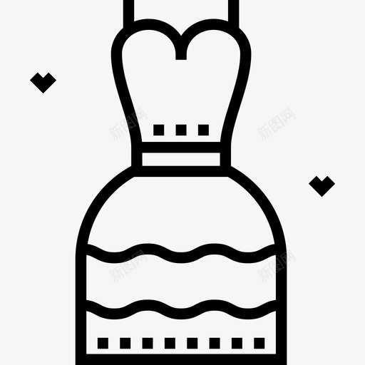 婚纱18号婚礼直系图标svg_新图网 https://ixintu.com 18号婚礼 婚纱 直系