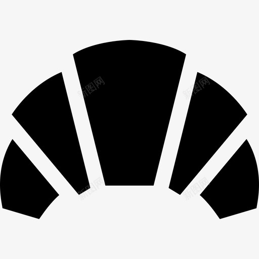 羊角面包巴黎7填充图标svg_新图网 https://ixintu.com 填充 巴黎7 羊角面包