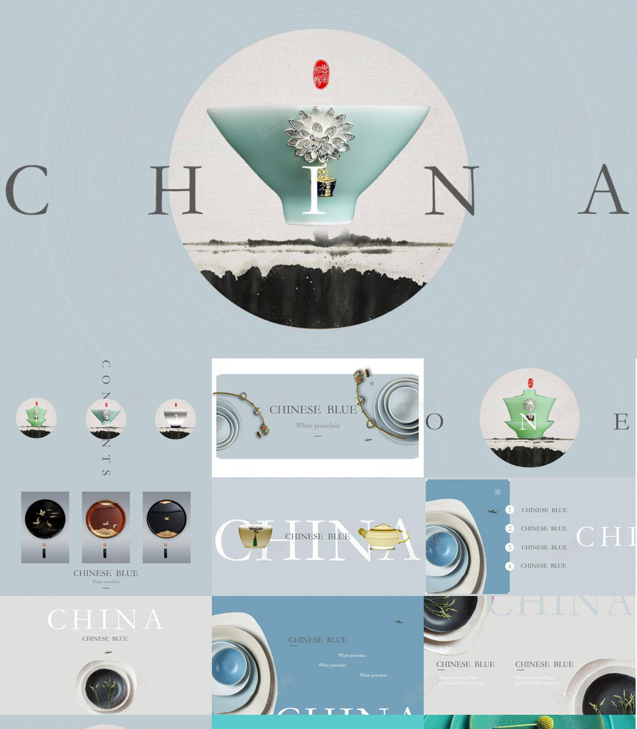 中国瓷器文化宣传传统工艺PPT模板_新图网 https://ixintu.com 中国 传统 宣传 工艺 文化 瓷器