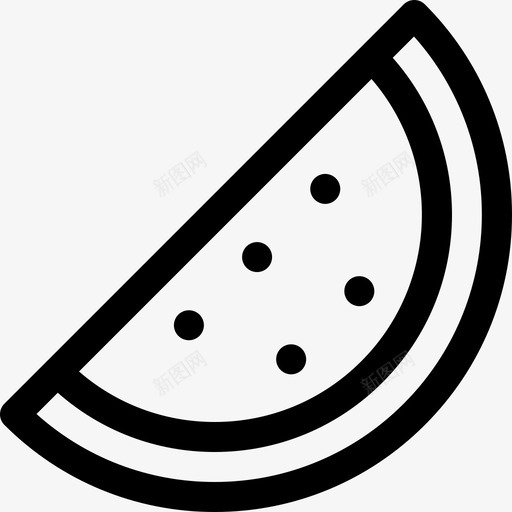 西瓜夏季食品饮料3线性图标svg_新图网 https://ixintu.com 夏季食品饮料3 线性 西瓜