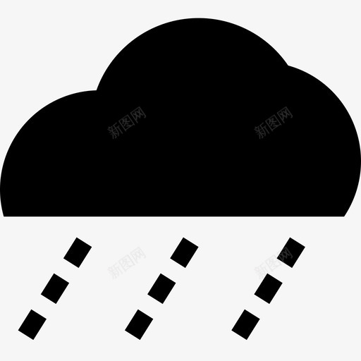 天气云雨图标svg_新图网 https://ixintu.com ios基本图标填充 云 天气 天气焦点 晴天 雨