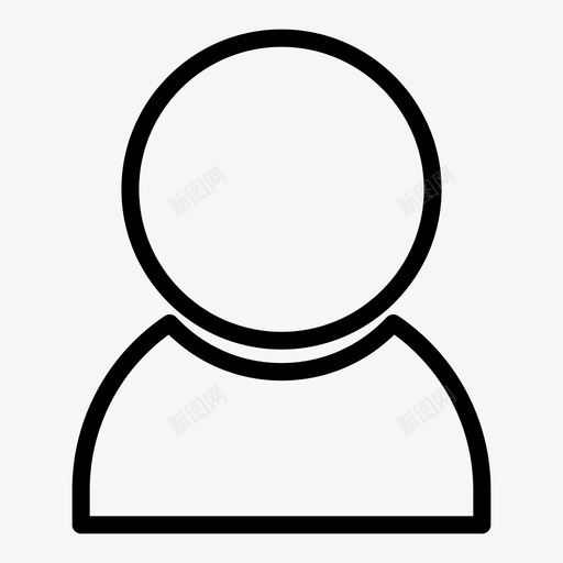 用户帐户人图标svg_新图网 https://ixintu.com ios 个人资料 人 帐户 用户 用户界面大纲 网页设计