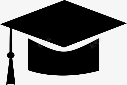 学士帽毕业生学校图标svg_新图网 https://ixintu.com 学士帽 学校 学生 毕业生
