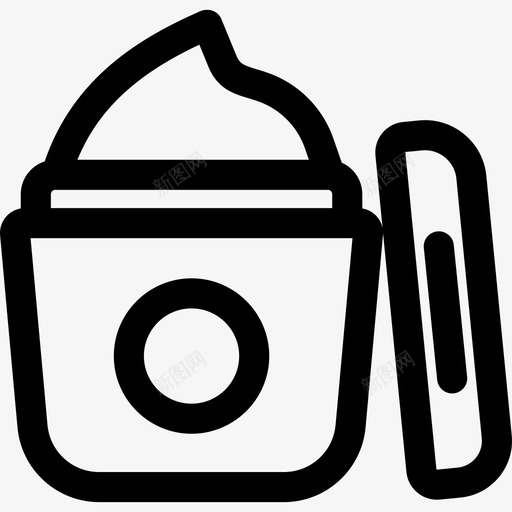 奶油美容化妆品3线性图标svg_新图网 https://ixintu.com 奶油 线性 美容化妆品3