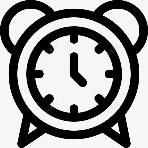 闹钟时间管理14线性图标svg_新图网 https://ixintu.com 时间管理14 线性 闹钟