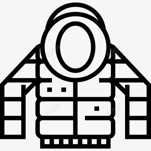 连帽衫冬装直筒图标svg_新图网 https://ixintu.com 冬装 直筒 连帽衫