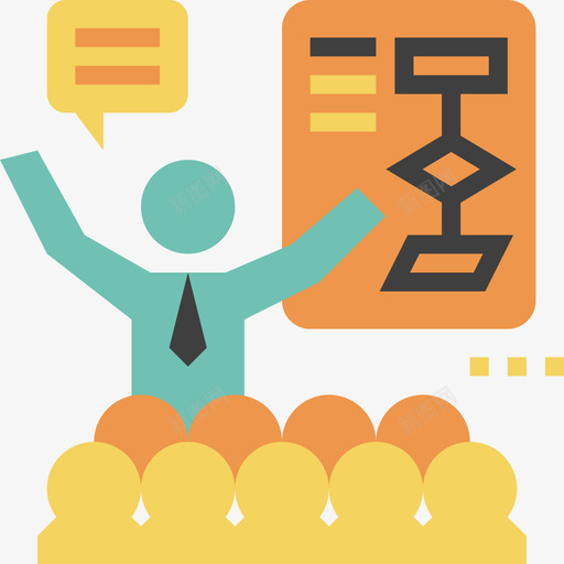陈述业务情况平淡图标svg_新图网 https://ixintu.com 业务情况平淡 陈述