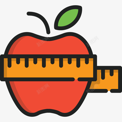饮食健身房5线性颜色图标svg_新图网 https://ixintu.com 健身房5 线性颜色 饮食