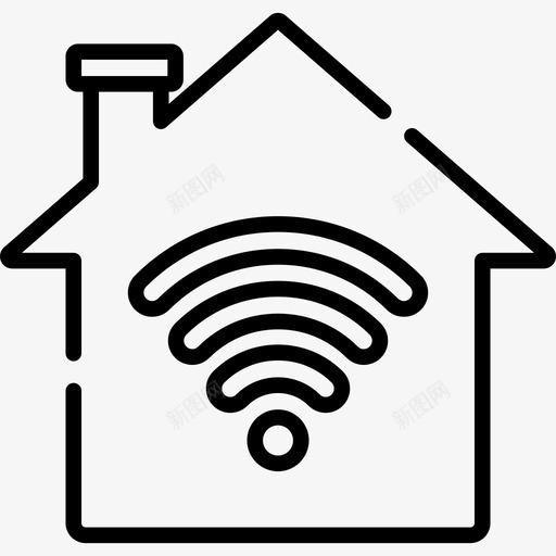 智能家居家庭自动化7线性图标svg_新图网 https://ixintu.com 家庭自动化7 智能家居 线性