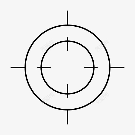 聚焦瞄准靶心图标svg_新图网 https://ixintu.com 射击 瞄准 瞄准准心 网页设计提纲 聚焦 营销 靶心