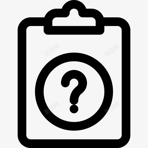 剪贴板笔记和任务4线性图标svg_新图网 https://ixintu.com 剪贴板 笔记和任务4 线性