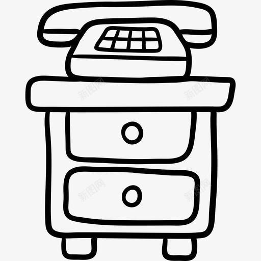 电话酒店服务6黑色图标svg_新图网 https://ixintu.com 电话 酒店服务6 黑色